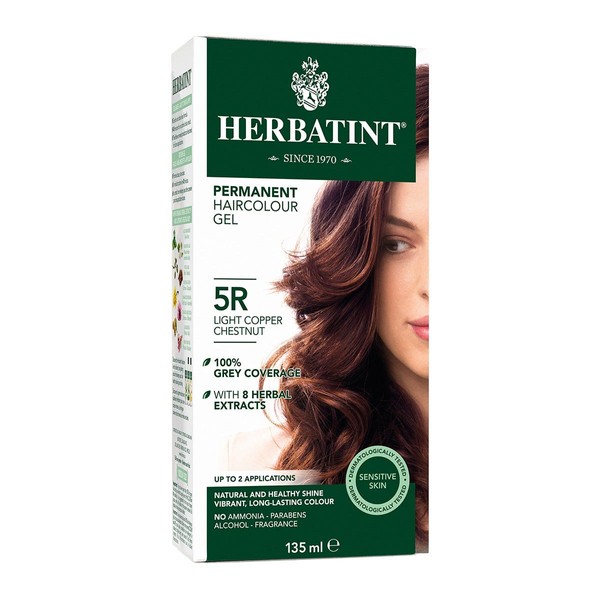 Herbatint Permanent Hair Colour Gel Light Copper Chestnut 5R 135mL
