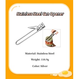 Stainless Steel Can Opener,Adjustable Sauce, Lao Ganma Bottle Opener, Household Kitchen Manual Bottle Opener, Simple Bottle Opener for The Elderly and Children