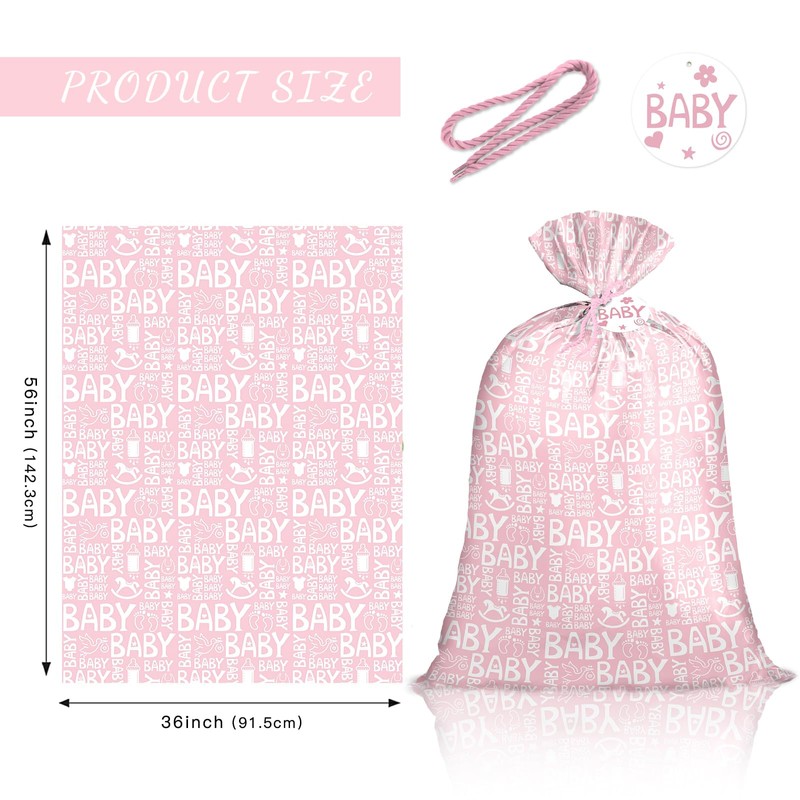 Loveinside Jumbo Large Plastic Gift Bag, Birthday Design Plastic Bag
