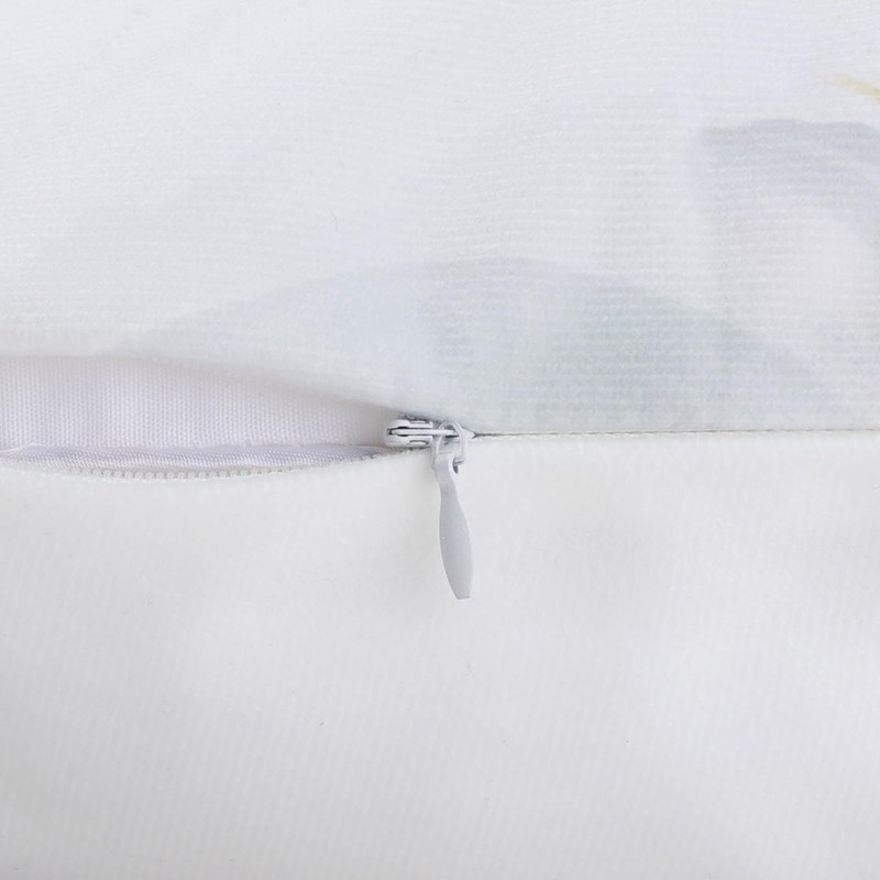 Bonhause Grey Gold Marble Throw Pillow Covers 18 x 18