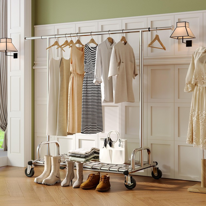 Raybee Heavy Duty Clothes Rack, Clothing Racks for Hanging Heavy