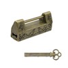 Pastlla 2 PCS Antique Chinese Lock Flower Bird Padlock Carved