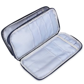 Teamoy Knitting Needle Storage Case, Loop Needle, Rod Needle (Maximum Length 9.8 inches (25 cm), Crochet, Lace Needle, Scissors, Binding Needle, Number Ring, Storage, Portable, Convenient, Present