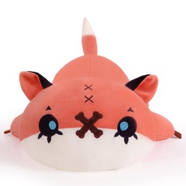 Yeqivo Cute Axolotl Plush, Soft Stuffed Animal Salamander Plush Cushion, Kawaii Plush Toy for Children (Fox, 30 cm)