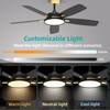 Roomratv Ceiling Fans with Lights,Ultra Silent 52 inch Smart Ceiling