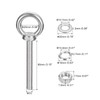 sourcing map Lifting Eye Bolt, 1 Set M10 x 80mm
