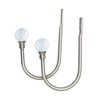 PHOEWON 2 Pack Curtain Holdbacks Acrylic Crystal Ball Curtain Tie