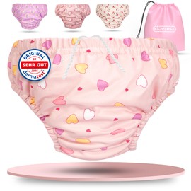 KIDVERSE Swimming Nappy Baby Swimming Trunks from 6 to 12 Months - Skin-Friendly Swim Nappies Reusable & Absorbent - Swim Nappy Baby Swimming Trunks Including Carry Bag