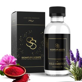 Luxury Hotel Diffuser Oil for Hotels and Homes - Aromatherapy Oils for use with an Essential Oil Diffuser at Home - Fragrance-Scent Diffuser Oil Blend (Wild Ambition) 4.05fl oz (120ml)
