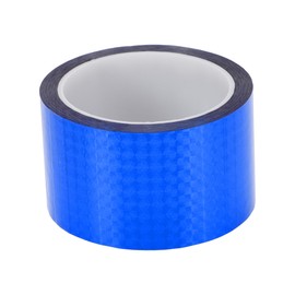 HOPESPANNER Universal 164.04ft x 2.36" Air-Release Adhesive Pinstripe Tape Holographic Automotive Pinstriping Tape BOPP Blue