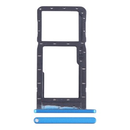 Replacement Part Compatible with Alcatel 1SE 2020 5030 Trolley Slot Adapter Slot for SIM Card + Memory Compartment Micro SD (Black) (Blue)