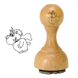 Unicorn Super Hero Wooden Stamp Office Stamp