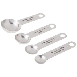 KitchenAid Set of 4 Stainless Steel Measuring Spoons, small