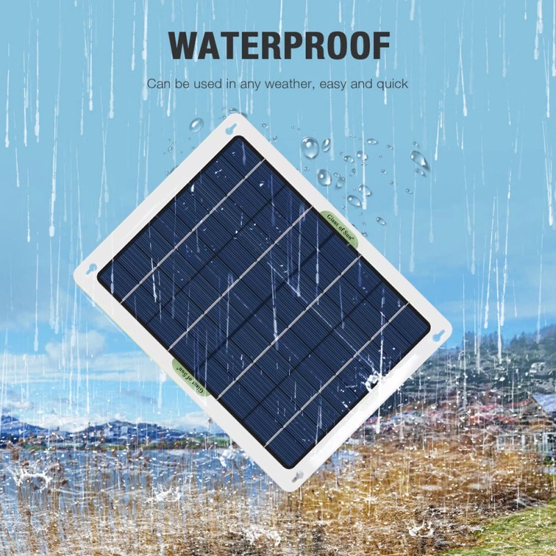 SHUONE57 20W Watt 12V Mono Solar Panel Trickle Charger Kit