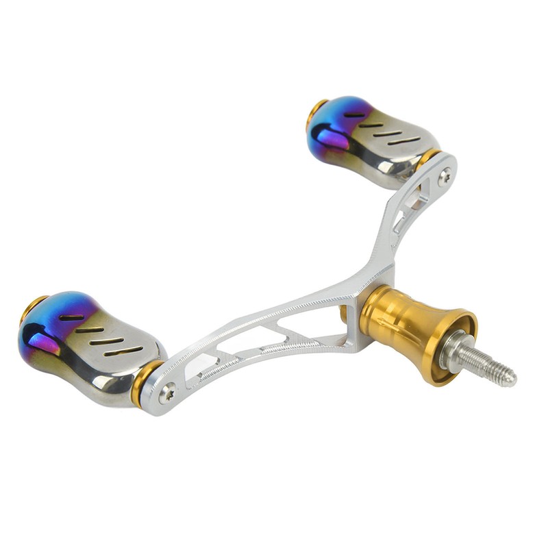Spinning Double Reel Handle Aluminum Alloy Fishing Rocker Handle DIY