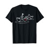 Paper Boat in the Sea Heart T-Shirt, black, s