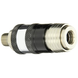 Coilhose Pneumatics 152USE 5-in-1 Automatic Safety Exhaust Coupler, 1/4" Body Size, 1/4" Male NPT