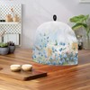 TOADDMOS Blue Floral Marble Teapot Cozy Warm Home Kitchen Decorative