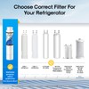 EXCELPURE Refrigerator Water Filter Compatible with Frigidaire EPTWFU01, EWF02, Pure