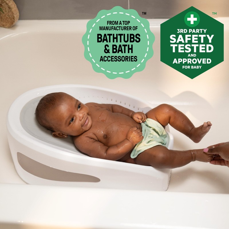 Ingenuity Easy Rinse Bather Baby Bath Seat, Non-Slip Soft Support,