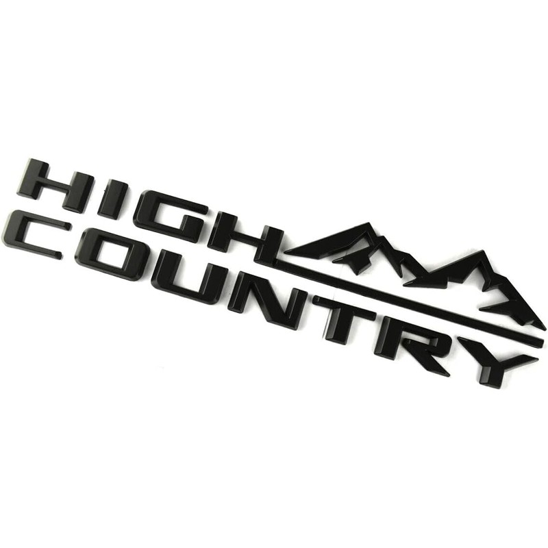 1Pc High Country Emblem Rear Tailgate Letter Logo Car Badge