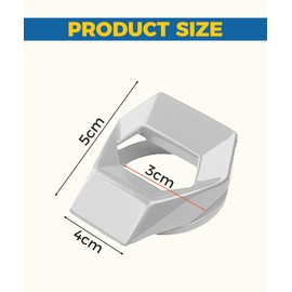 Flaconi Car Start Button Cover, Start Stop Button, Start Button Cover, Start Button Car, Car Decoration, Car Interior Accessories, Suitable for a Wide Range of Vehicles on the Market (Silver)