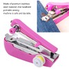 Pssopp Mini Single Stitch Handheld Sewing Machine, Pink, Hand Powered,