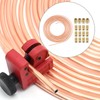 MospdyGear 25Ft 1/4" Diameter Brake Pipe Kit, Iron Plated Copper