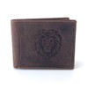 BUFFALO HILL Wallet I Lion Motif I Buffalo Leather Wallet