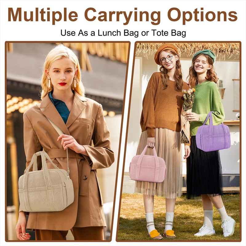 KUBYA Lunch Box Lunch Bag for Women Adults Men, Cute