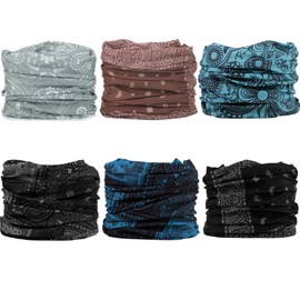 Outdoor Multifunctional Sports Headbands Magic Bandanas Seamless Scarf Headscarves(6pcs-flower1)