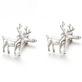 Deer Cufflinks for Men, Deer Head Cufflinks, Viking Animal Cuff Links, Elk Deer Shirt Tuxedo Cufflinks, Punk Cufflinks French Cufflinks, Best Man Cufflinks, Silver Wedding Cufflinks Gifts
