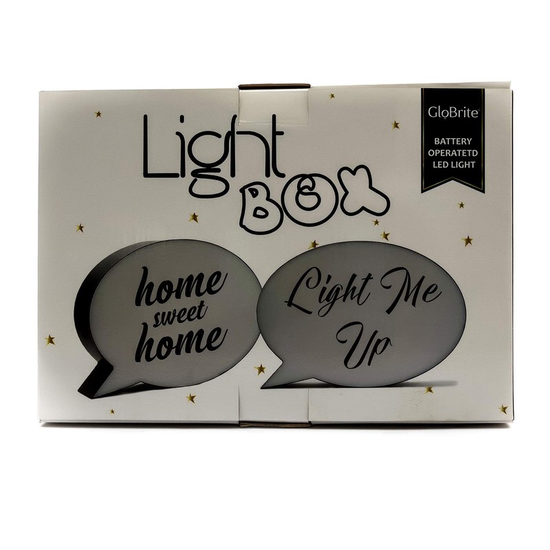 PetrolScooter Speech Bubble LED Light Up Box Write Your Own