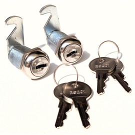 Cam Locks Cabinet Locks Keyed Alike,1-3/8Inch Cylinder,Secure Drawer RV Camper Storage ES201 2Pk