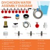 Complete Set Pipeline Automatic Chicken Watering System, DIY Chicken Waterer
