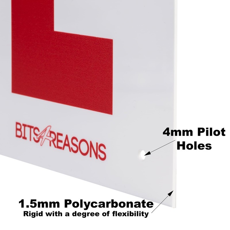 NEW PROFESSIONAL GRADE UNIVERSAL PAIR OF RIGID SOLID L PLATE