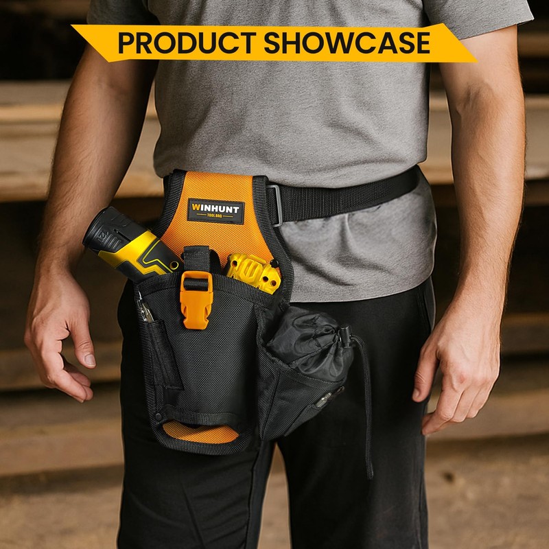 WINHUNT Tool Belt Drill Holster, 30 x 17 x 6