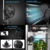 CDMALL DE-Power 6" Grow Tent Fan, EC Motor, Black Oscillating