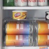 SCAVATA 4 Pack Tall Skinny Can Organizer for Refrigerator, Stackable