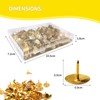300 Metal Drawing Push Pins, Push Pins Gold with Storage