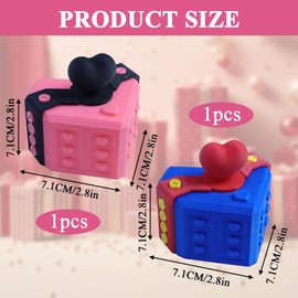 2 Stück Annoying Gift Box, Nervige Geschenkbox Prank Box Prank Screw Surprise Box 3d Printed Gift Box Überraschungsgeschenkbox, Geeignet Als Schreibtisch- Oder Heimdekoration und Als Scherzartikel