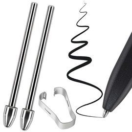 Miimall Pen Tips for Remarkable 2 Paper Tablet Pen Metal Replacement with 2 Tips/Nibs & 1 Tweezer, 4096 Pressure Level, Durable Titanium Alloy Pen Nibs/Tips for Remarkable 2 EMR Stylus Pens(Silvery)