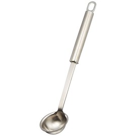 Endoshoji BLCE0 Professional Kitchen Helper, Rimmed Ladle, S-112-09, 18-10 Stainless Steel