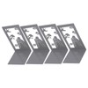 4 Pcs Metal Bookends Anti Slip Exquisite Beautiful Unique Design