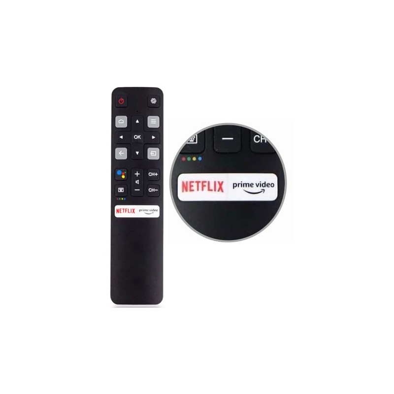 Remote RC802V FNR2 Fit for TCL Android 4K Smart TV
