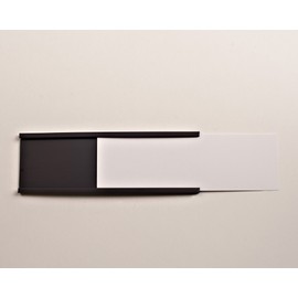 2.16" x 6" Magnetic Data Cardholder C-Channel Shelf Labels - 25 Pack with 25 Precut Cards