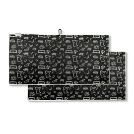 Pin Hunters Minnesota Golf Towel - Premium Microfiber Waffle Golf Towel with Golf Bag Clip - Fun Unique Golf Gift for Men, Grandpa, Husband, Dad, Son, Father's Day - 31" x 15.5" (Black Minnesota)