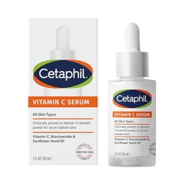 Galderma CETAPHIL Suero de vitamina C Antimanchas 30 ml con Vitamina C, Niacinamida y Aceite de Semilla de Girasol