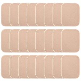25 piezas de maquillaje cuadrado suave para mujer, base de maquillaje para ojos, cara, maquillaje facial suave, polvos, aplicadores de rubor, esponjas para uso seco y húmedo