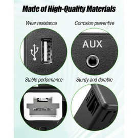 QNHEAY Auxiliary AUX USB Jack Port Fit for Nissan Altima Murano 2015 2016 2017 2018 2019 Center Console USB Port Replace 28023-9HT0A